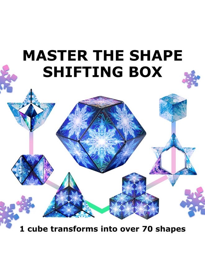 SHASHIBO Holographic Shape Shifting Box - STEM Magnetic Fidget Cube that Transforms Into Over 70 Shapes, Download Fun in Motion Toys Mobile App (Polar) - Image 5