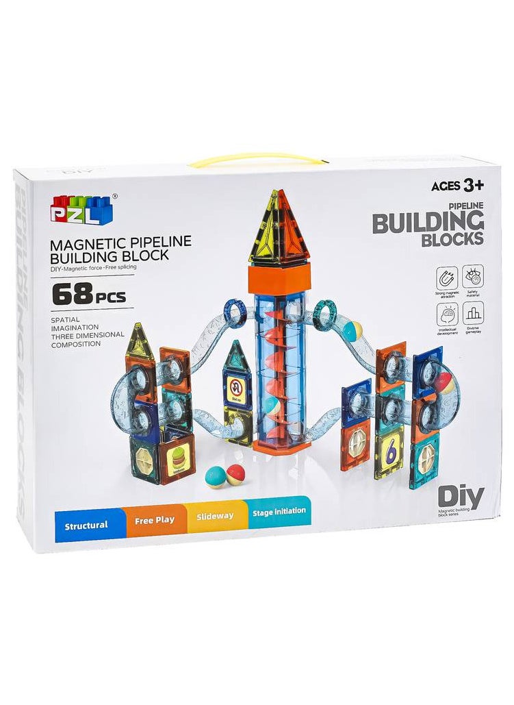 Diy Magnetic building blocks 68 pieces  - Image 1
