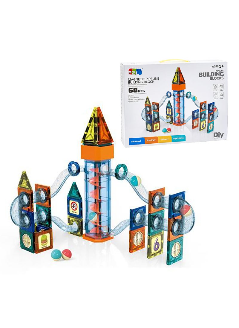 Diy Magnetic building blocks 68 pieces  - Image 3