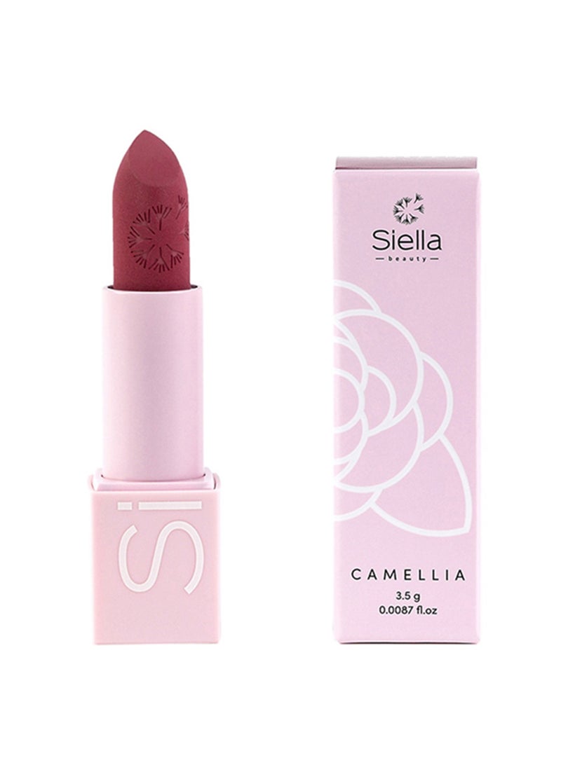 Siella Beauty Camellia Flower Power Matte Lipstick,Upto 10 hr Long Lasting Lipstick, Made In Italy - Image 2