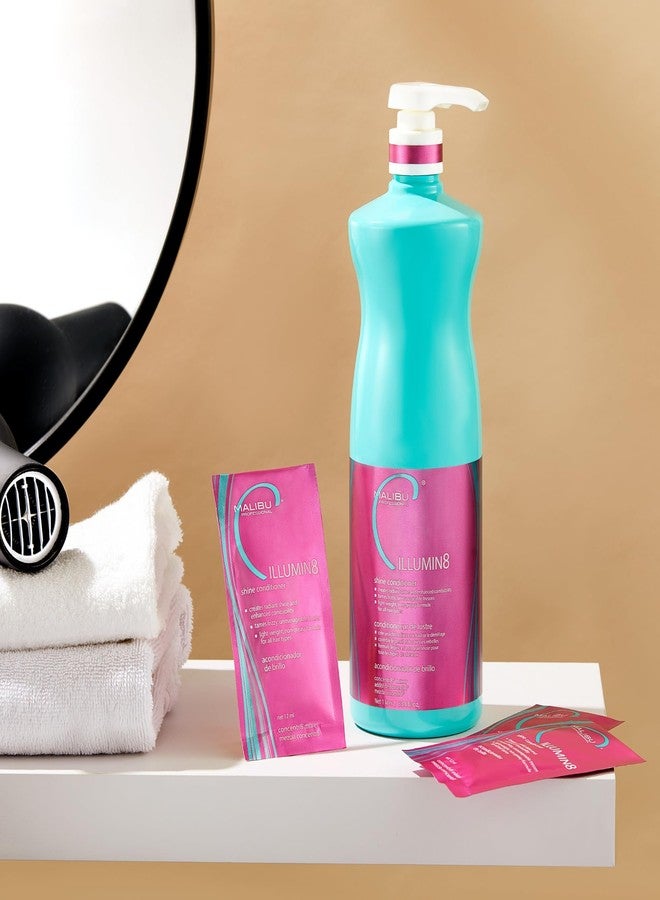 ماليبو سي بلسم ماليبو سي إيلومين8 شاين (عبوة واحدة) - مركز لإضفاء اللمعان وسهولة التصفيف - بلسم خفيف الوزن وغير دهني لجميع أنواع الشعر - Image 4