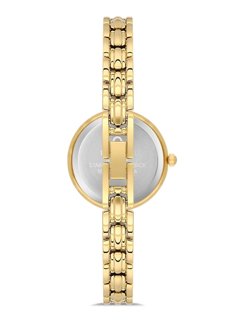 Omax Women's Luxury Wrist Watch, Watches for Women, Stainless Watches, Steel Gold Luxury Band, Round Dial, Waterproof Watch, 1 Year Warranty - Image 3