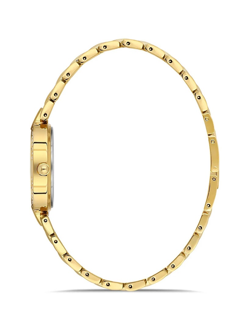 Omax Women's Luxury Wrist Watch, Watches for Women, Stainless Watches, Steel Gold Luxury Band, Round Dial, Waterproof Watch, 1 Year Warranty - Image 2