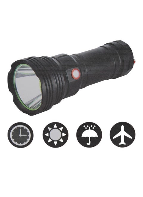Waterproof Rechargeable LED Torch Flashlight High Lumen Telescopic Zoomable Handheld Torch