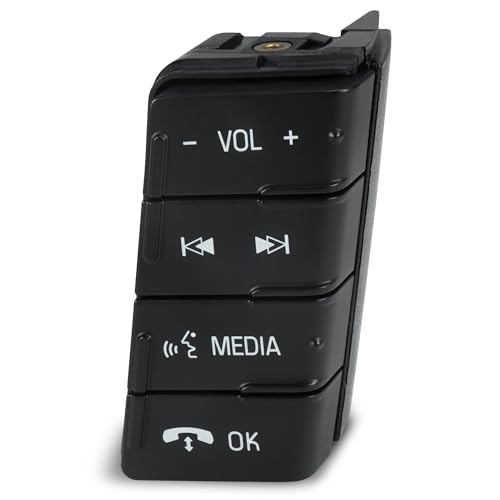 HUSUKU Steering Wheel Audio Control Switch Right Side Compatible with Ford F150 2011-2014 Replace AL3Z-9C888-CA,SW6880, Volume Control Keys Assembly - Image 1