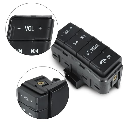 HUSUKU Steering Wheel Audio Control Switch Right Side Compatible with Ford F150 2011-2014 Replace AL3Z-9C888-CA,SW6880, Volume Control Keys Assembly - Image 3