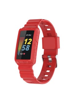 Replacement Strap For Fitbit Charge 6 / 5 / 4 / 3 Armor Integrated TPU Watch Band Red
