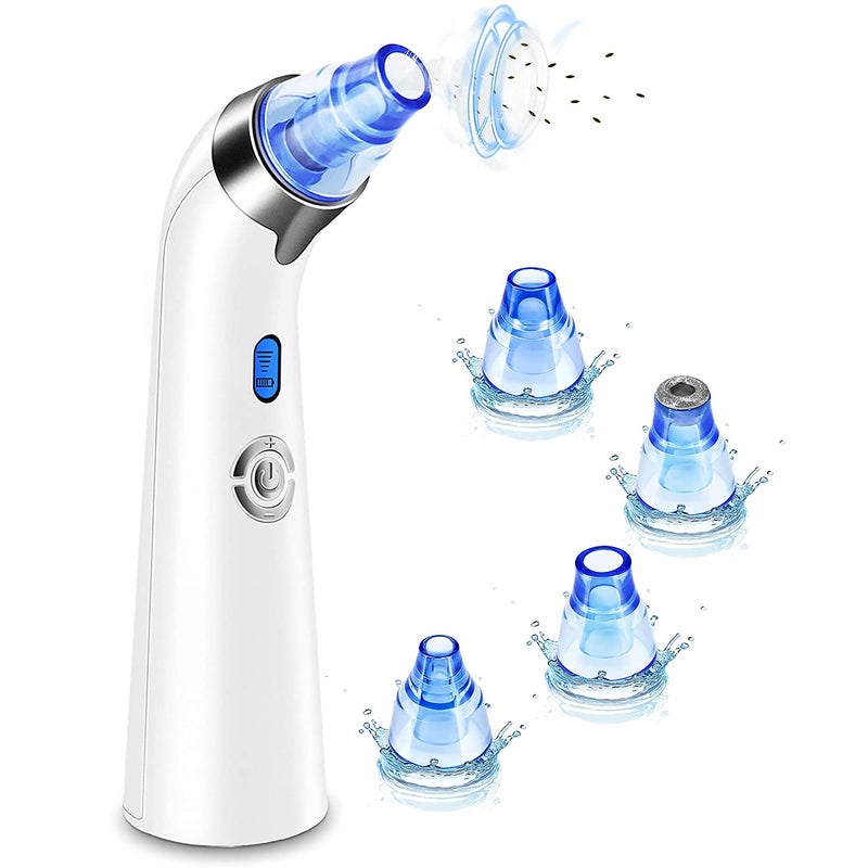 Blackhead Remover Vacuum, Pore Suction Facial Skin Vacuum Tool Blackhead Vacuum Valentines Day Gifts for Her Women Him Men (Blue) - Image 1
