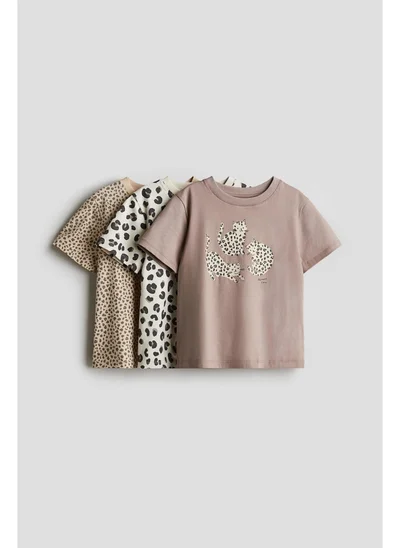 H&M 3-pack printed jersey tops