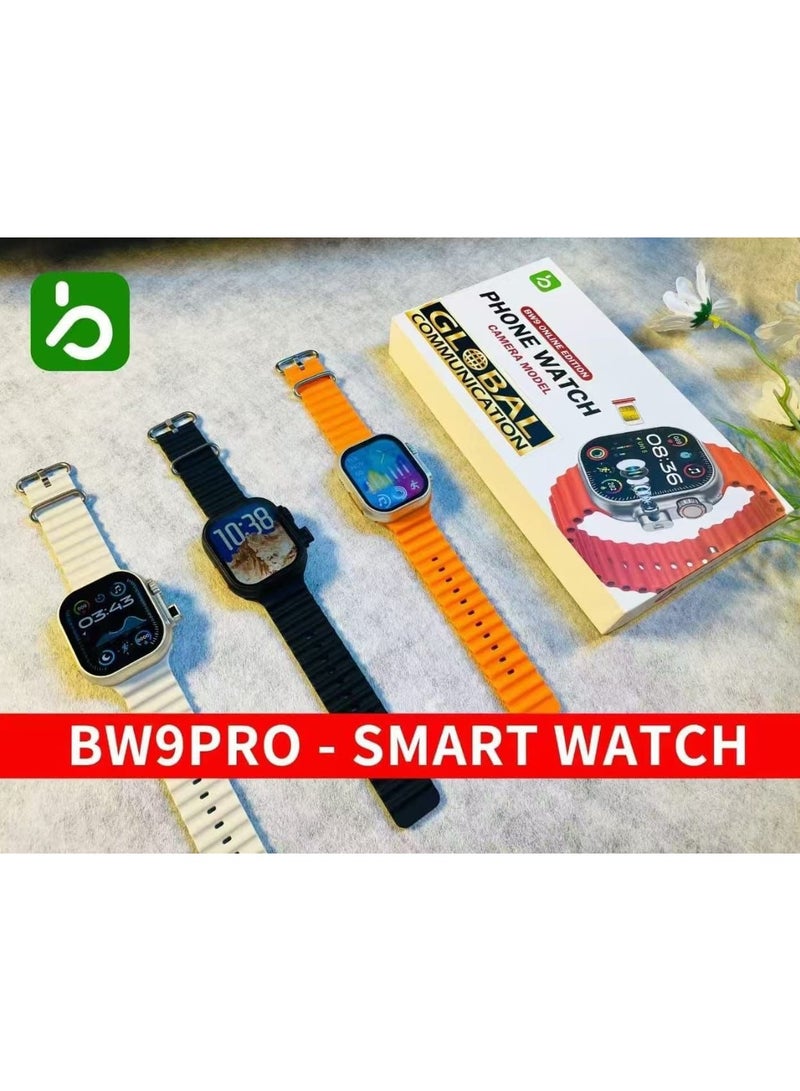 BW9 PRO Smart Sim Card Watch with 4G Connection And 2 Extra Straps - Image 1