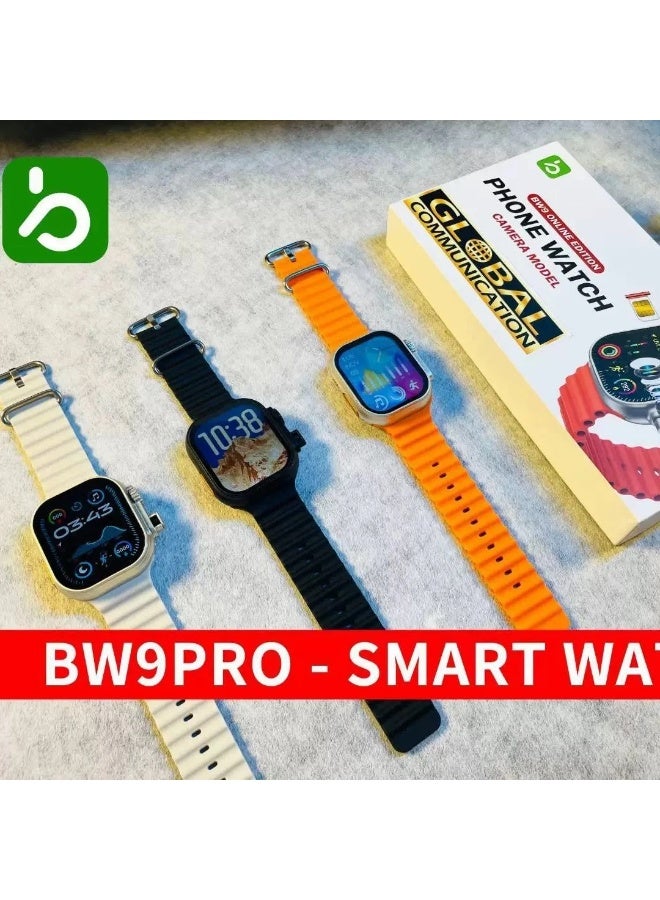 BW9 PRO Smart Sim Card Watch with 4G Connection And 2 Extra Straps - Image 3