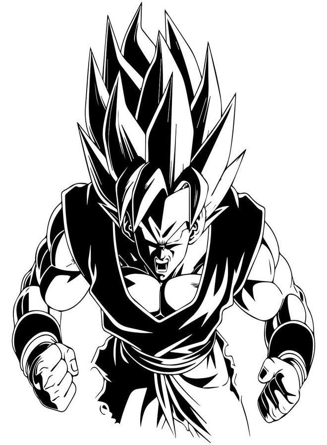 CVANU Anime Character Transparent Vinyl Self-Adhesive Sticker for Wall Decoration (25.7X24inch)_202308-A3 - Image 2