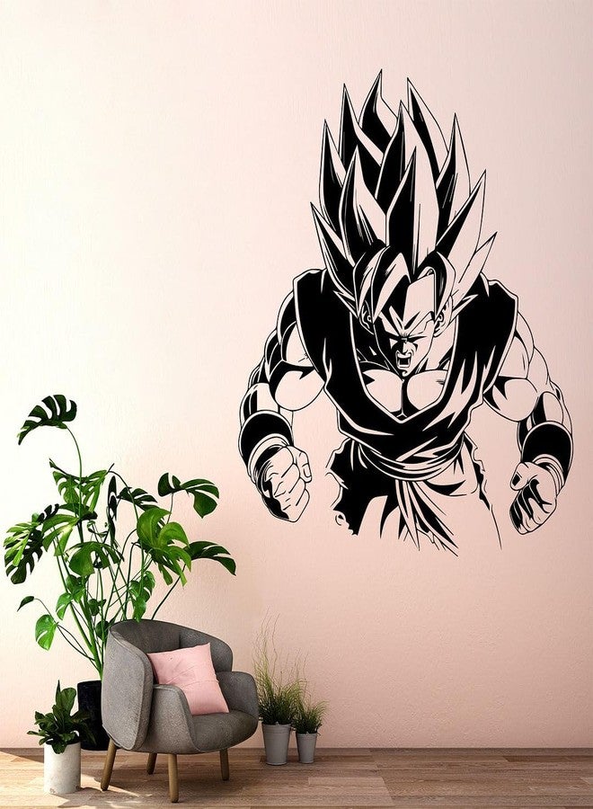 CVANU Anime Character Transparent Vinyl Self-Adhesive Sticker for Wall Decoration (25.7X24inch)_202308-A3 - Image 1