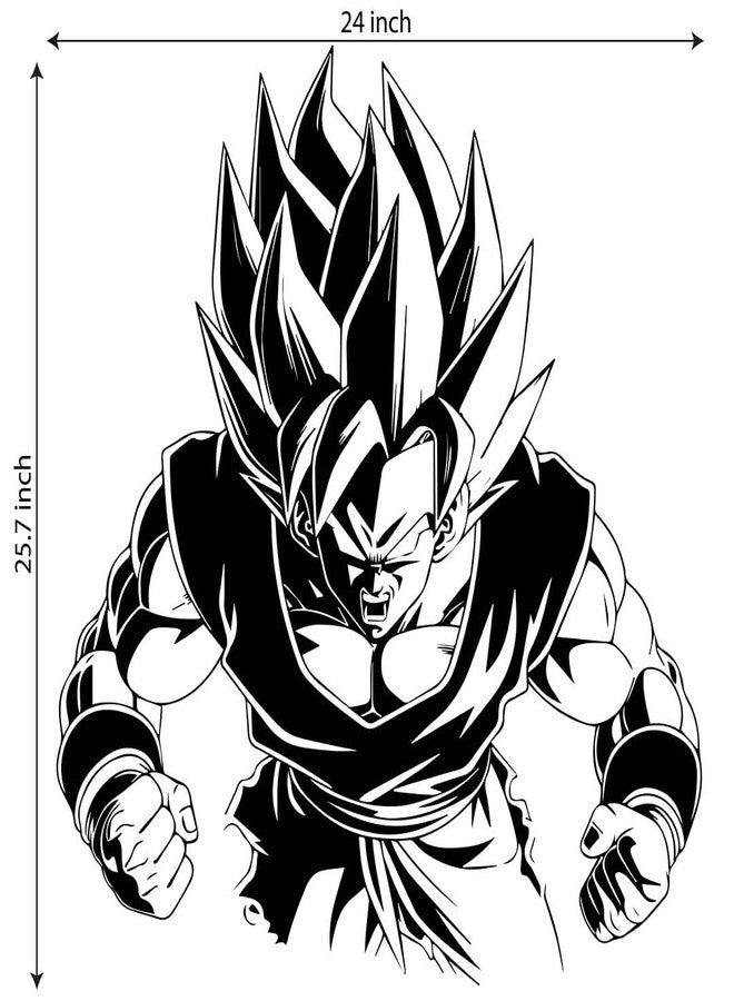 CVANU Anime Character Transparent Vinyl Self-Adhesive Sticker for Wall Decoration (25.7X24inch)_202308-A3 - Image 4