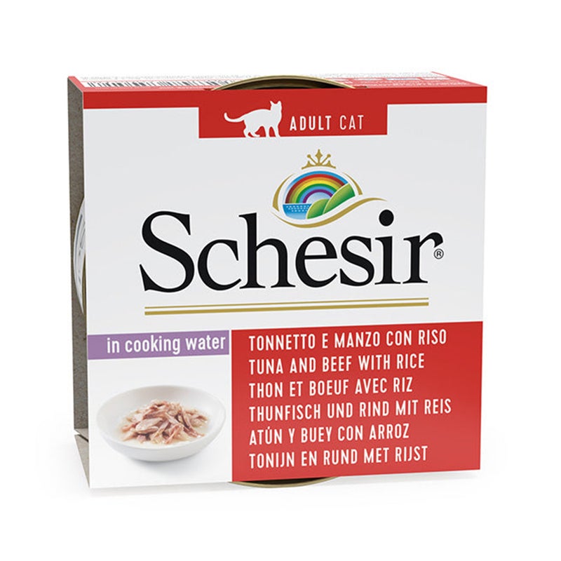 شيسر تونة مع فيليه لحم البقر والأرز للقطط من شيسر، 85 جرام