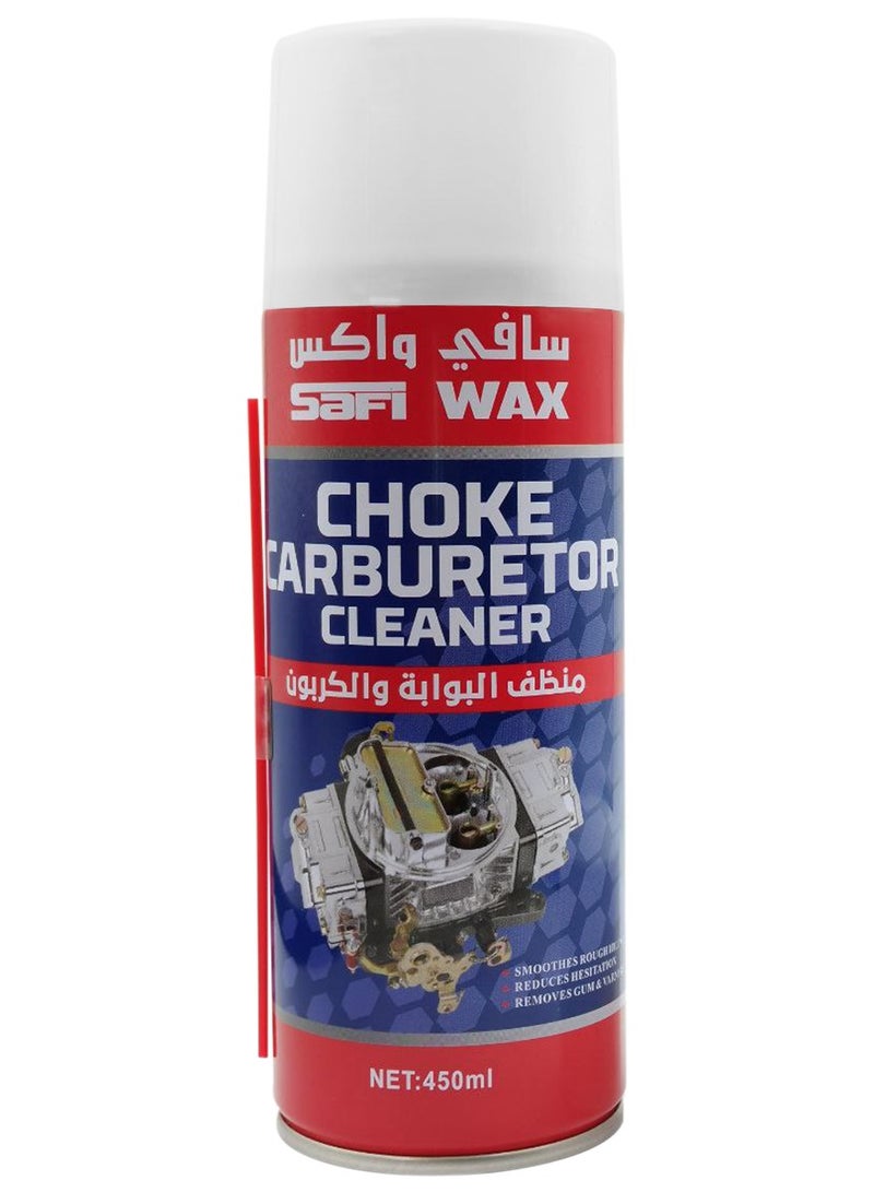 Safi WAX Safi Wax Choke & Carburetor Cleaner 450ml Powerful Cleaner for Throttle Bodies Gums Varnish and Carbon Deposits - Image 2
