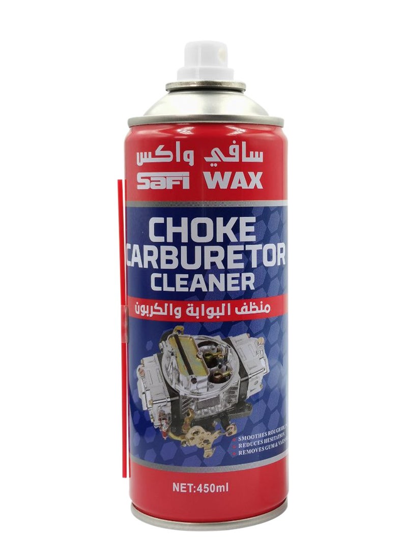 Safi WAX Safi Wax Choke & Carburetor Cleaner 450ml Powerful Cleaner for Throttle Bodies Gums Varnish and Carbon Deposits - Image 4