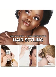 Rozino Broken Hair Styling Wax Bar Refreshing Non-greasy Hair Styling Wax Stick Natural Extract Wax Bar Suitable For All Hair Types  - Image 4
