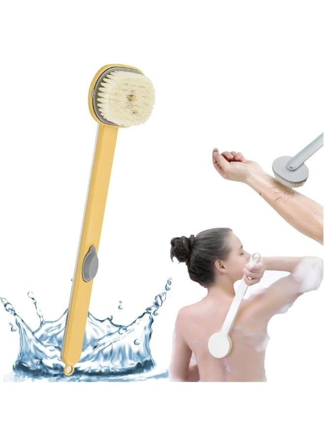 Generic - Long Handle Liquid Bath Brush, Detachable Multi-Function Body Bath Brush, Back Brush with Soap Dispenser, Detachable Long Handle Bath Massage Brush for Exfoliating Skin and Body Care - Image 1