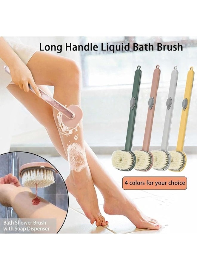 Generic - Long Handle Liquid Bath Brush, Detachable Multi-Function Body Bath Brush, Back Brush with Soap Dispenser, Detachable Long Handle Bath Massage Brush for Exfoliating Skin and Body Care - Image 1