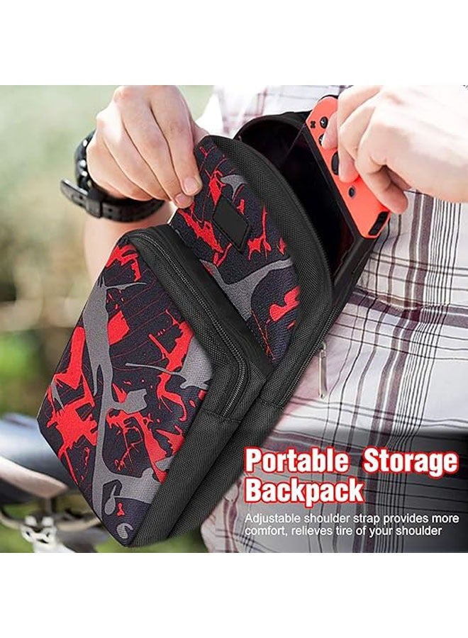 Portable travel suitcase for Nintendo Switch, durable shoulder storage bag stylish backpack for Switch/Switch Lite console accessories - Image 3