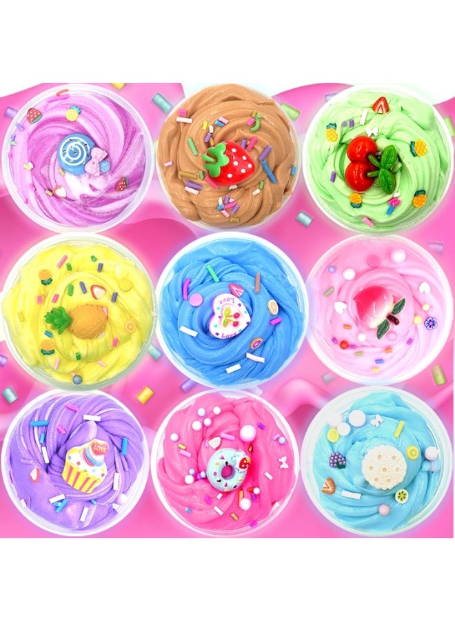 سيمدو طقم سلايم الزبدة 12 قطعة مع حليات على شكل كيك – سلايم ناعم جداً وغير لاصق، لعبة لتخفيف التوتر للبنات، مثالي كهدايا حفلات وأعياد ميلاد - Image 3