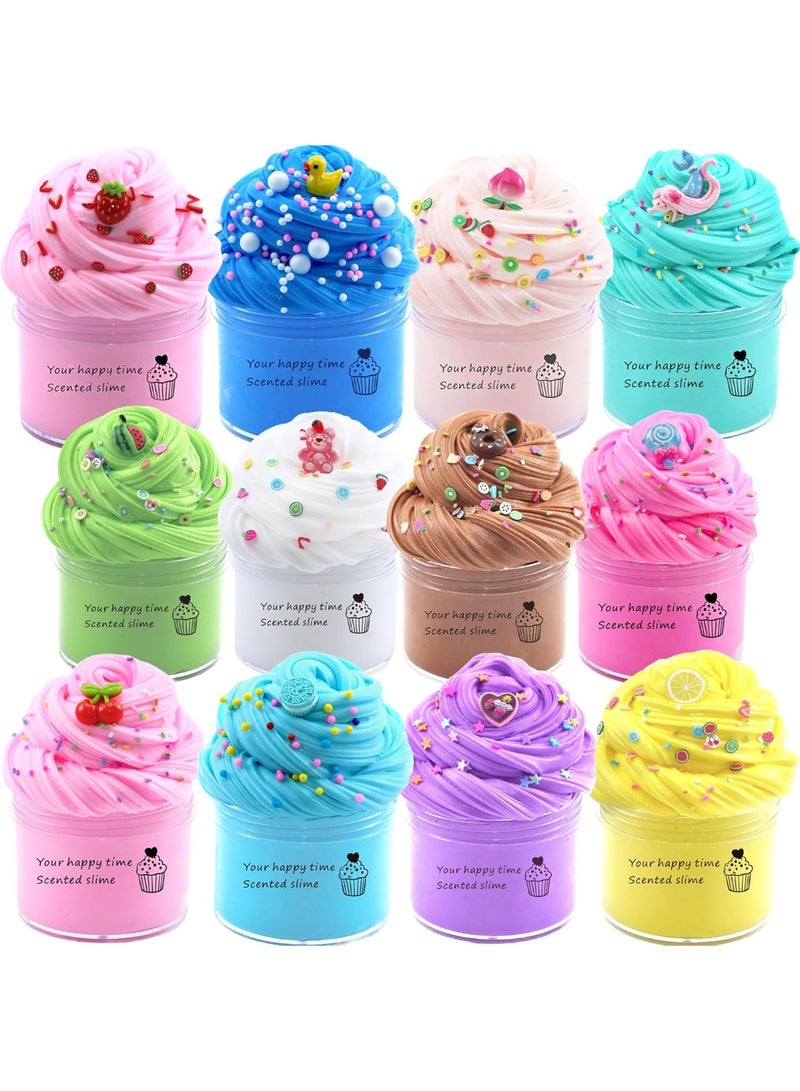 سيمدو طقم سلايم الزبدة 12 قطعة مع حليات على شكل كيك – سلايم ناعم جداً وغير لاصق، لعبة لتخفيف التوتر للبنات، مثالي كهدايا حفلات وأعياد ميلاد - Image 2