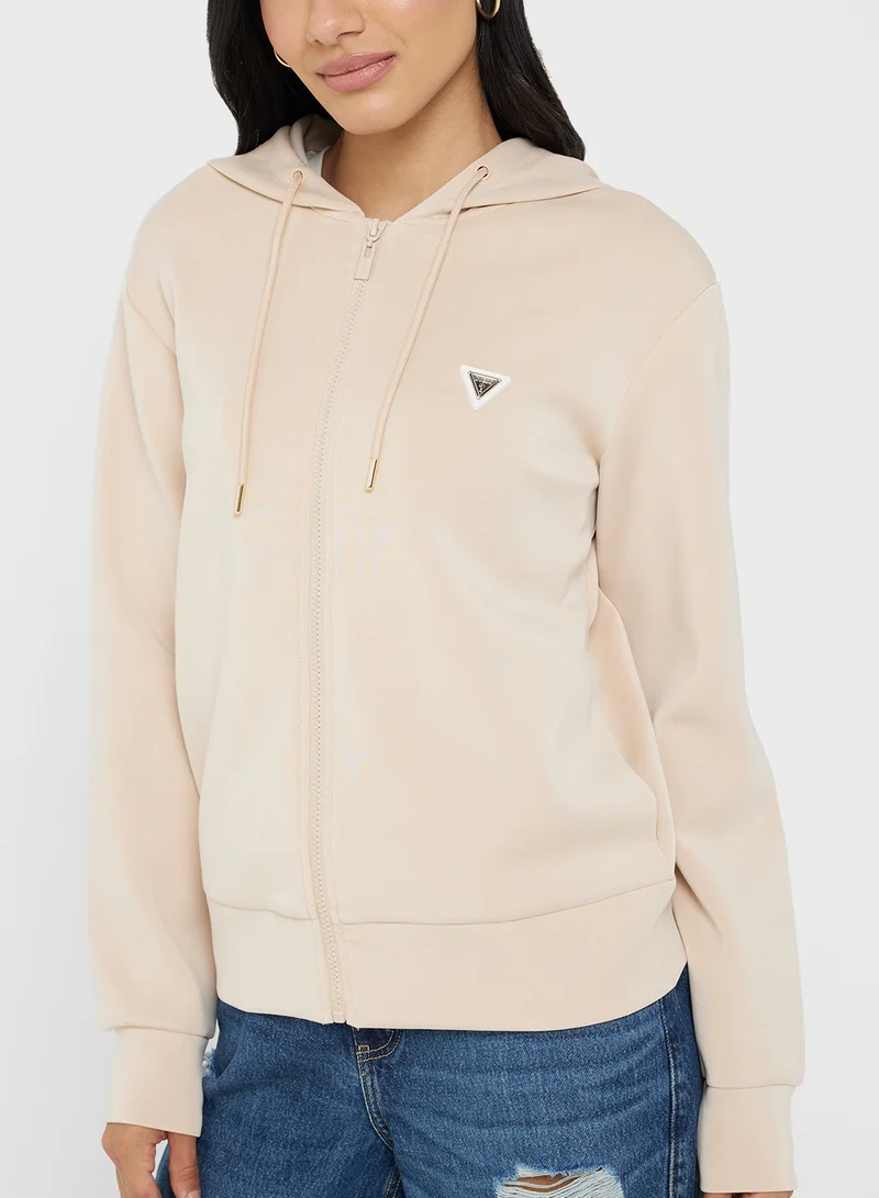 GUESS Olympe Full Zip Hoodie Sweatshirt