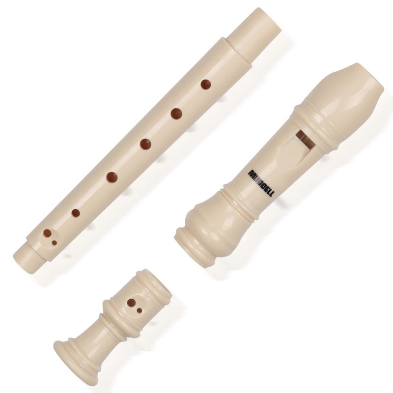 MUSCELL Recorder Instrument,8 Holes German Soprano Recorder Musical Instruments for Kids/Adults,3 packs(Natural,Blue,Red) - Image 3