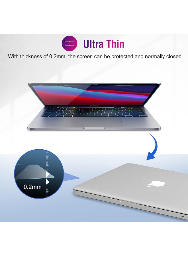 Privacy Screen Protector for MacBook Air 13.3 /  Anti-Spy Tempered Glass Screen Film Guard, for MacBook Air 13.3 (A2337) 2020 2019 2018 - Image 2