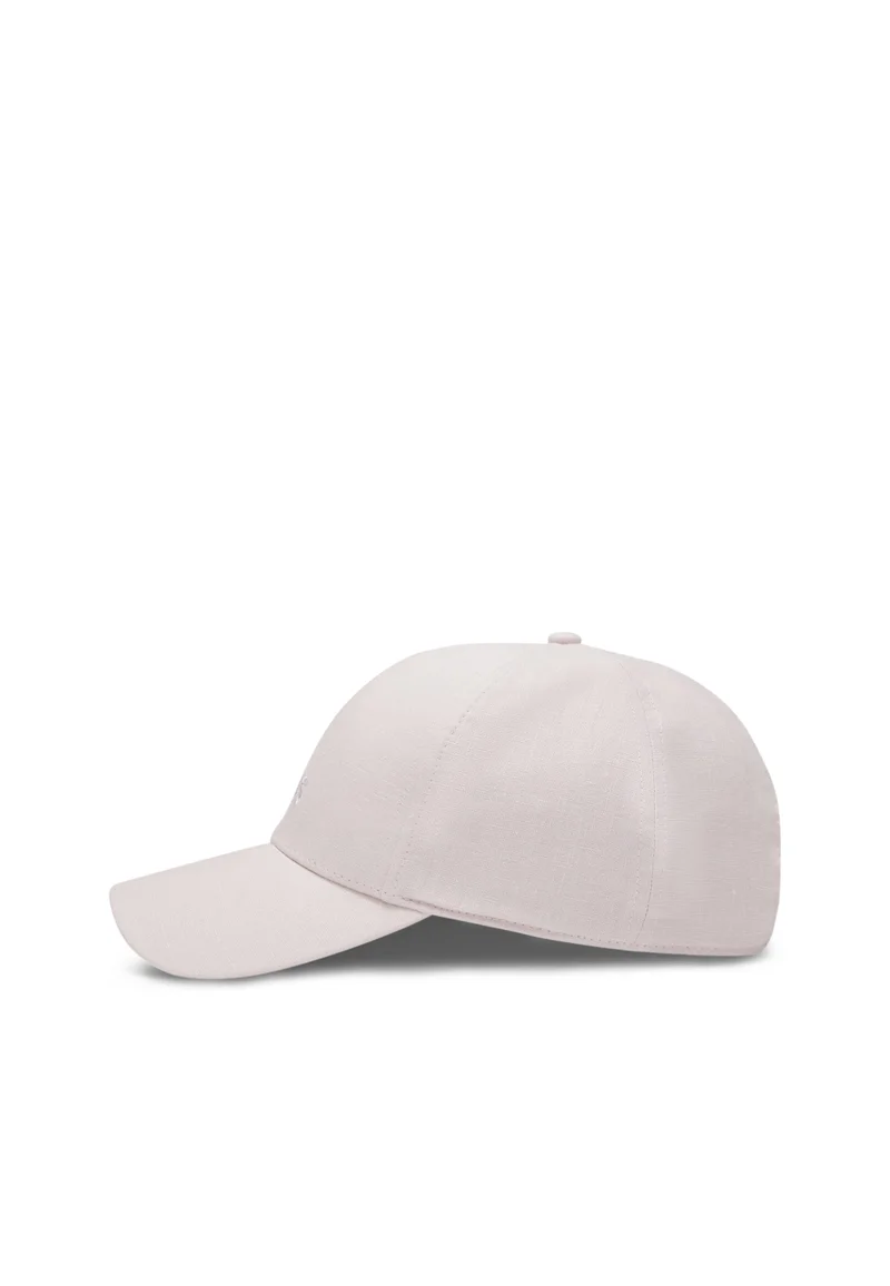 بوس Linen cap with embroidered logo