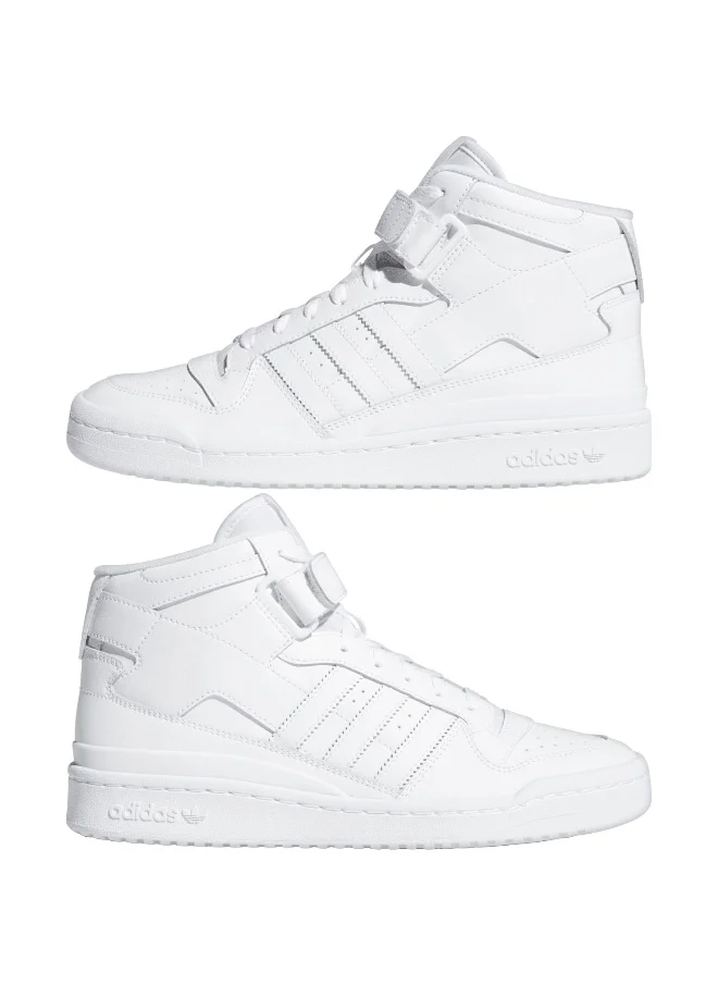 اديداس adidas FORUM MID RT BASICS White Originals Kids Shoes