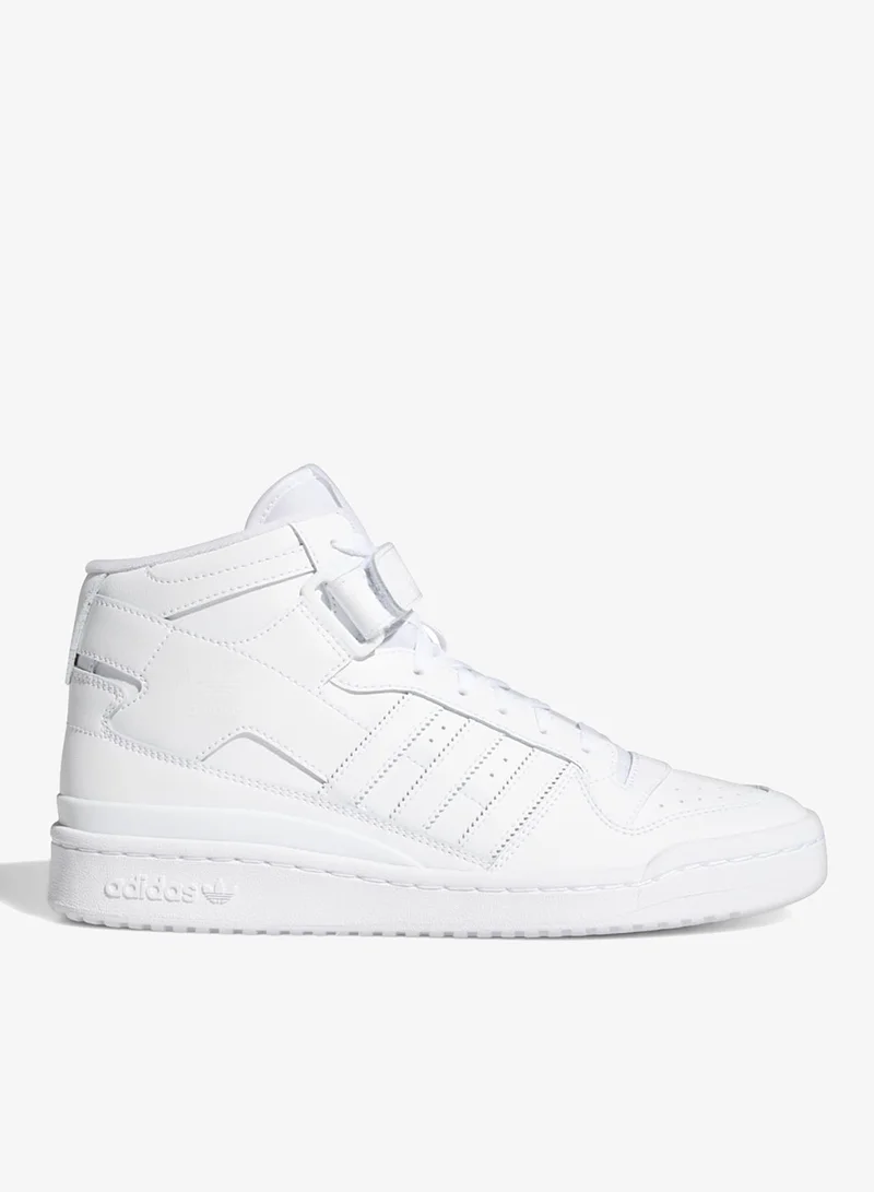 Forum Mid White Basketball Shoes