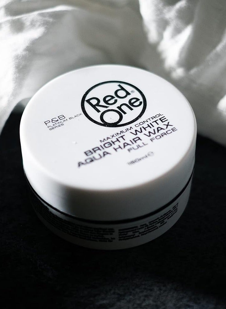 Redone RedOne Aqua Hair Wax White – Strong Hold & Shine Hair Styling Gel, 150 ml, Peach Fragrance - Image 2