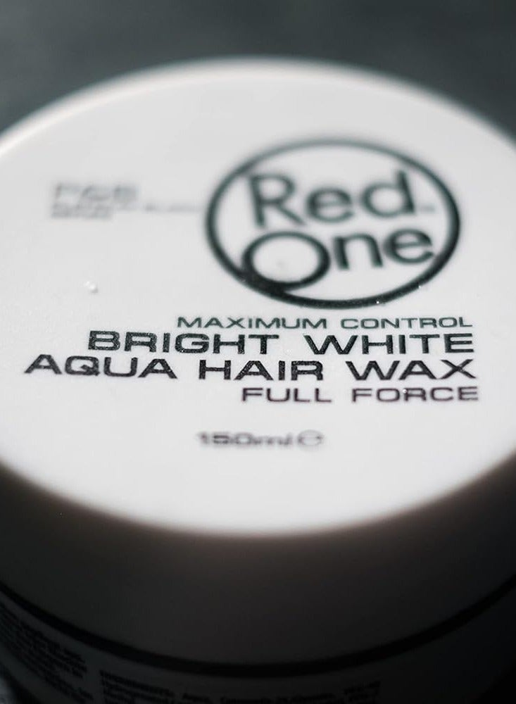 Redone RedOne Aqua Hair Wax White – Strong Hold & Shine Hair Styling Gel, 150 ml, Peach Fragrance - Image 3