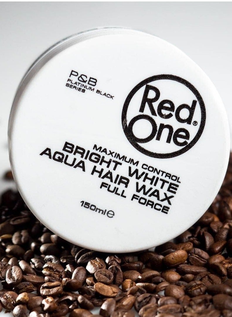 Redone RedOne Aqua Hair Wax White – Strong Hold & Shine Hair Styling Gel, 150 ml, Peach Fragrance - Image 4