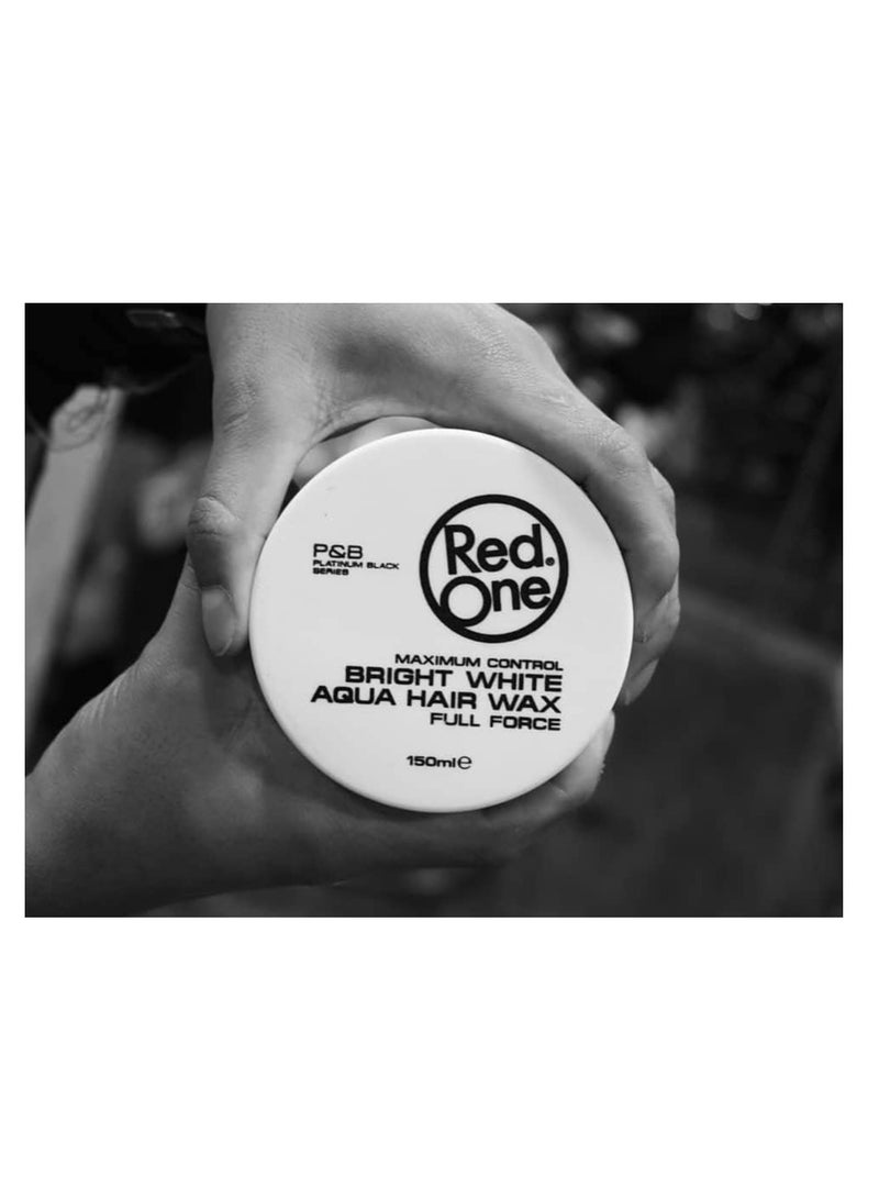 Redone RedOne Aqua Hair Wax White – Strong Hold & Shine Hair Styling Gel, 150 ml, Peach Fragrance - Image 5