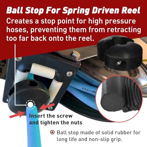 FixlyFido Ball Stopper for Air Hose Reels - Compatible with 1/2 Inch Air Hoses - Prevents Tangling and Damage - Image 2