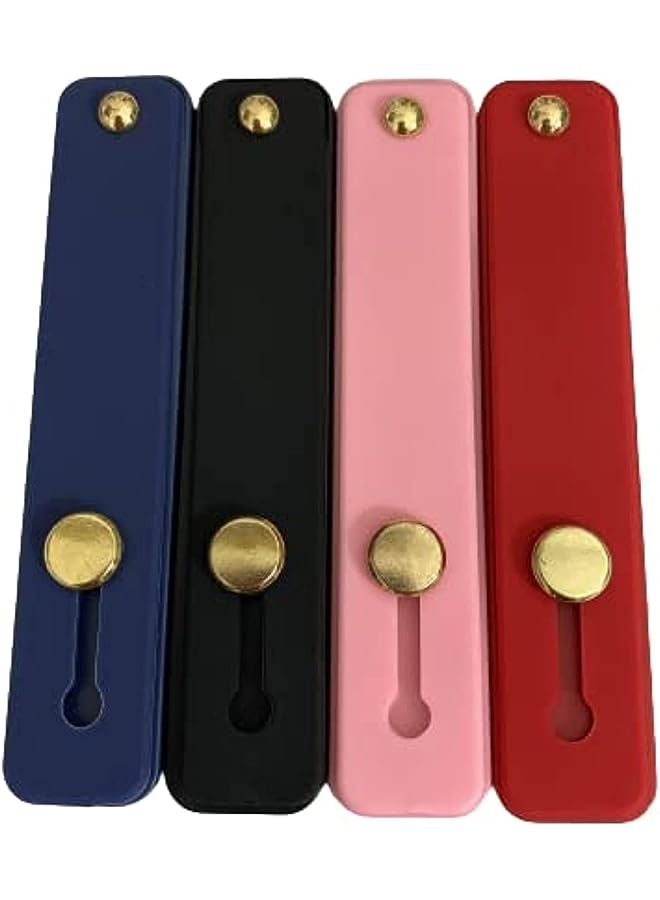 PROMASS Mobile Grip Strap Finger Holder for Smart Phones 4 colors black pink red blue - Image 1