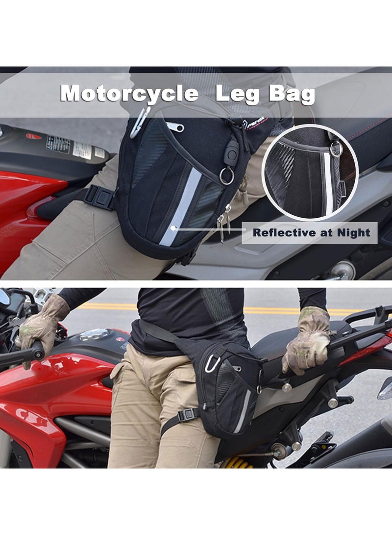 Generic Tactical Drop Leg Bag Thigh Pack WaistBum Fanny Multi-Purpose Military BagsExpandable Space for Rider MotorcycleBike Cycling Hiking Travel Outdoor Activities(Black)  - Image 2