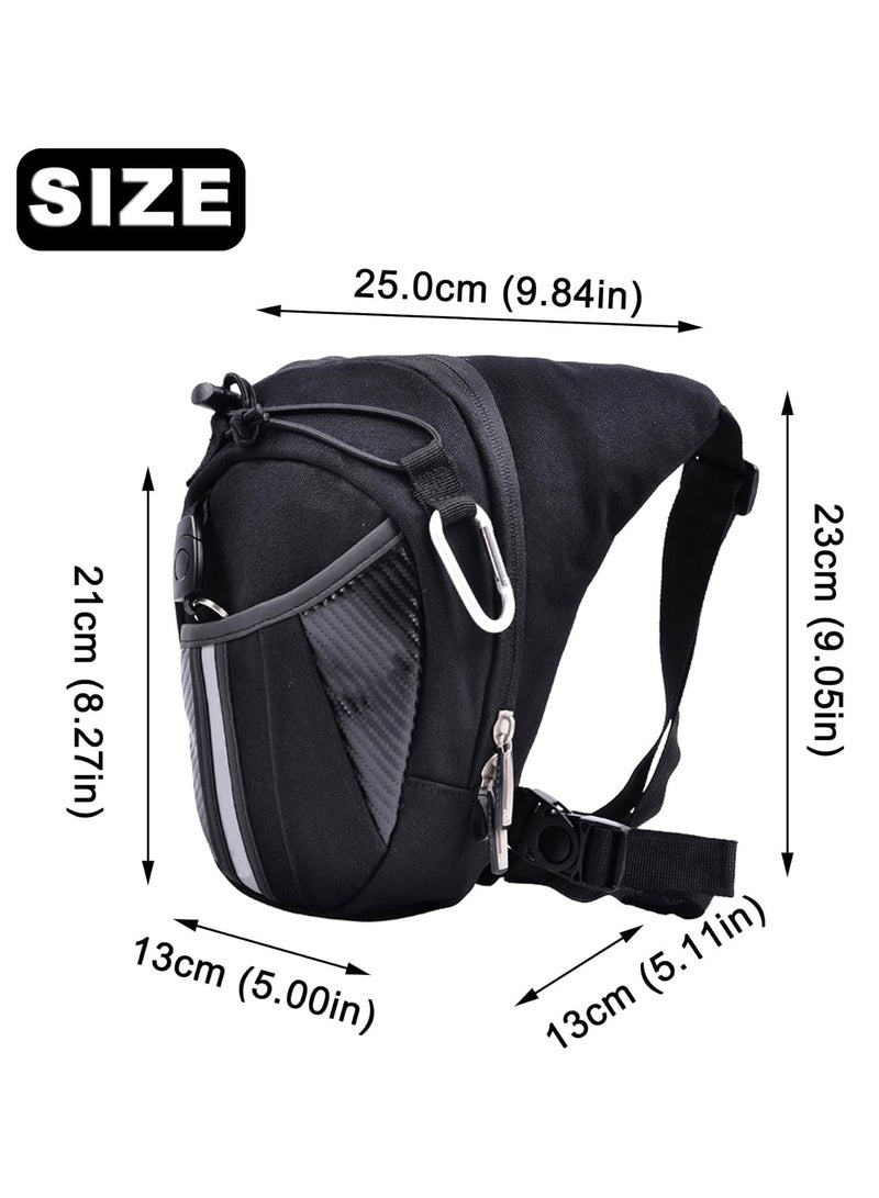 Generic Tactical Drop Leg Bag Thigh Pack WaistBum Fanny Multi-Purpose Military BagsExpandable Space for Rider MotorcycleBike Cycling Hiking Travel Outdoor Activities(Black)  - Image 4
