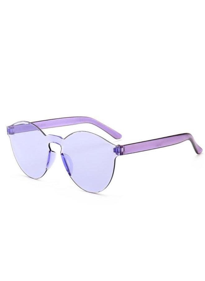 Generic - 2023 Rimless Sunglasses Women Ocean Color Lens Sun Glasses Colorful Round frame Transparent Shades UV400 Oculos De Sol Gafas-Lenses Color:19-Ships From:CHINA - Image 1