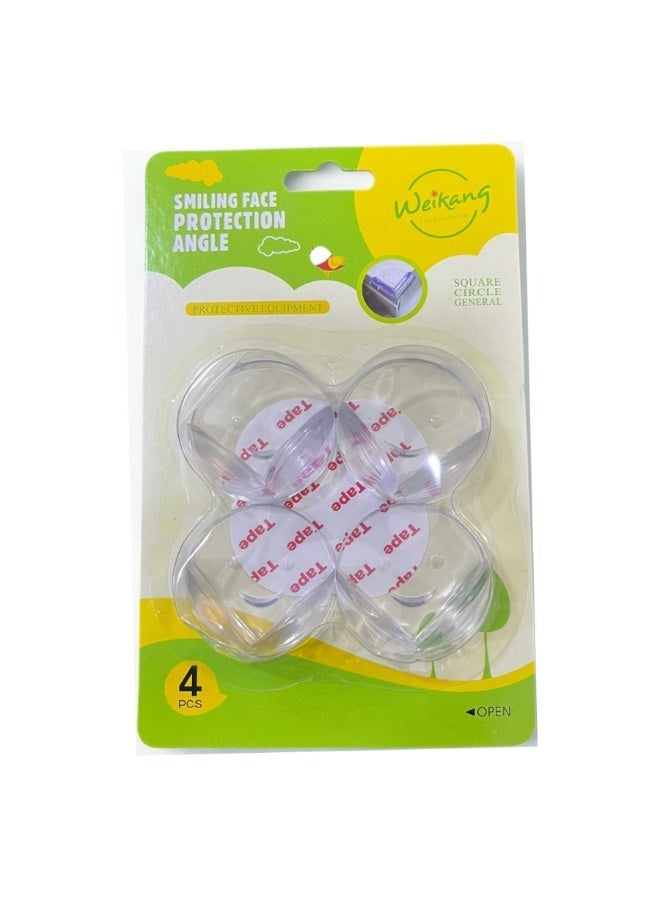 Weikang 4 قطع واقي زوايا الأثاث لسلامة الأطفال - حماية آمنة لحواف الطاولات - Image 2