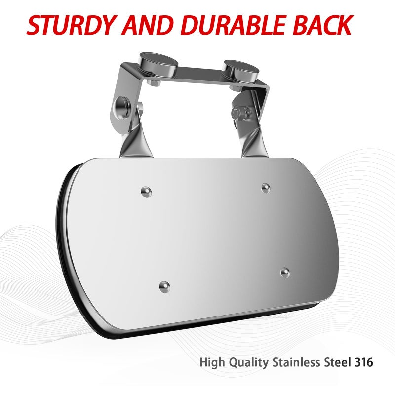 Lifronkit Magnetic Tractor Mirror, Rearview and Side Mirrors for Tractors, Forklifts, Golf Cart, Fit for John Deere, Kubota, Convex Mirror with U-Bracket, Screw-on or Magnets Installation,no Vibration - Image 5