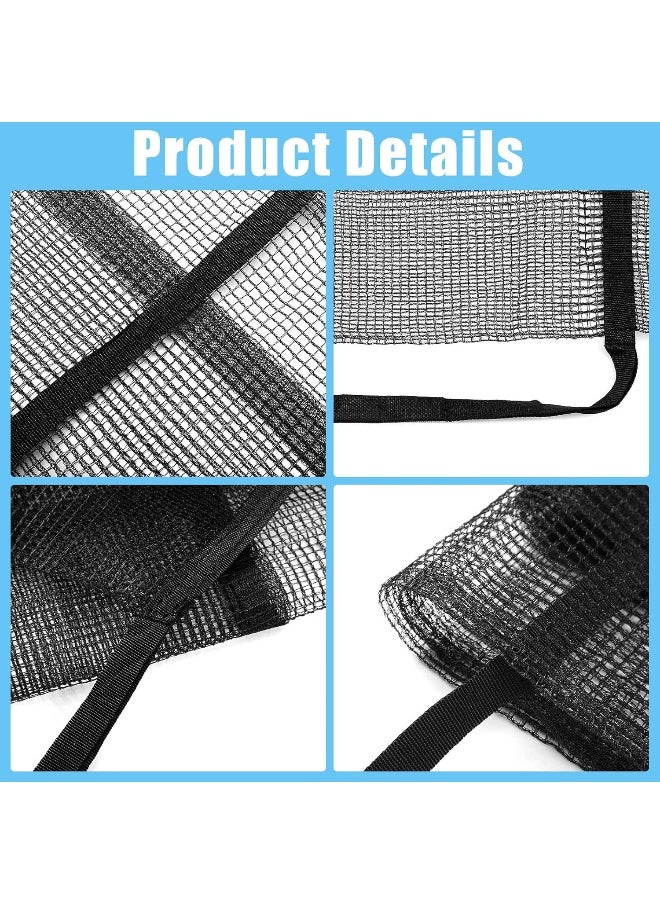 Nuenen Nuenen 2 Pieces Trampoline Shoes Bag 3 Pouch Trampoline Storage Mesh Bag with 4 Straps Trampoline Shoe Holder Indoor Fitness Shoes Organizer Trampoline Equipment Bag Trampoline Accessories  - Image 3