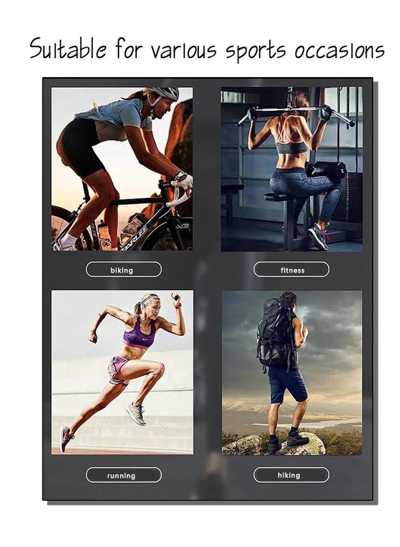 SOLARAE Phone Holder for Running Cell Phone Arm Bands Phone Strap Armband Fits iPhone and Android Use for Running Walking Hiking and Biking Black 6.7 Inches - Image 5