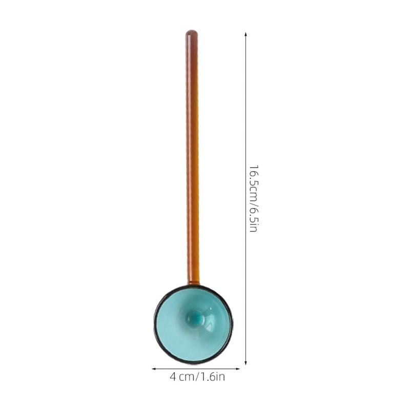 Heat Resistant Glass Coffee Stirring Spoons Set of 2 Long Handled Mixing Spoons for Kitchen Dessert - Image 3