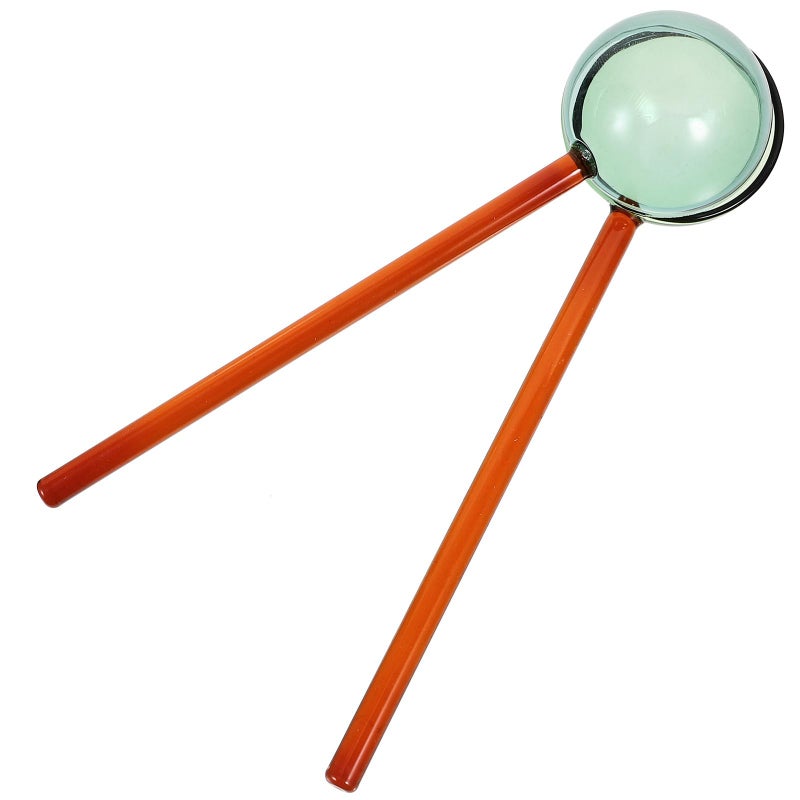 Heat Resistant Glass Coffee Stirring Spoons Set of 2 Long Handled Mixing Spoons for Kitchen Dessert - Image 2