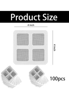 Oasisgalore 100 Disposable Shower Drain Mesh Stickers, Hair Catcher for Kitchen, Laundry, Bathtub(Grey).  - Image 2
