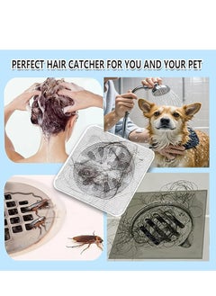 Oasisgalore 100 Disposable Shower Drain Mesh Stickers, Hair Catcher for Kitchen, Laundry, Bathtub(Grey).  - Image 5